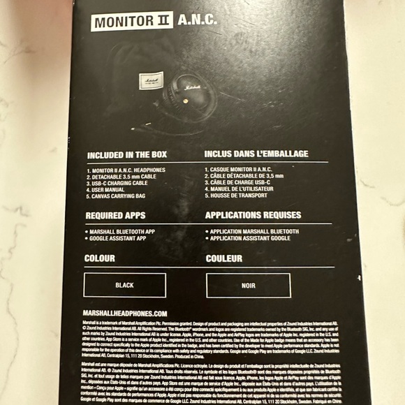 Marshall noise cancelling headphones - Picture 2 of 6